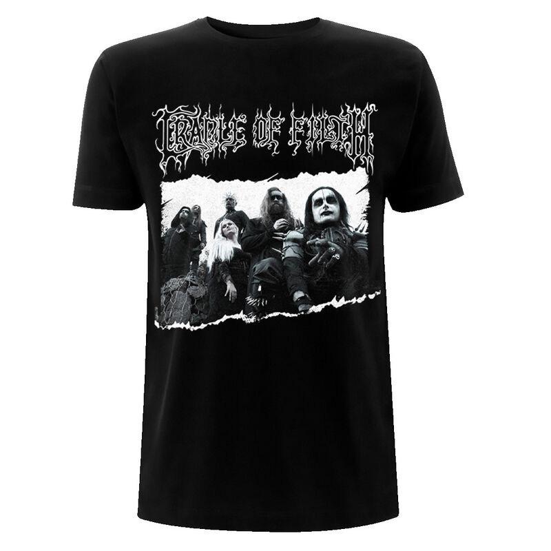 Retro Cradle of Filth Band's Extreme Gothic Black Metal Rock Dark American Short-sleeved T-shirt