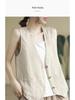 Übergröße Lässige Baumwolle Leinen Weste - Frühling/Sommer Mode
