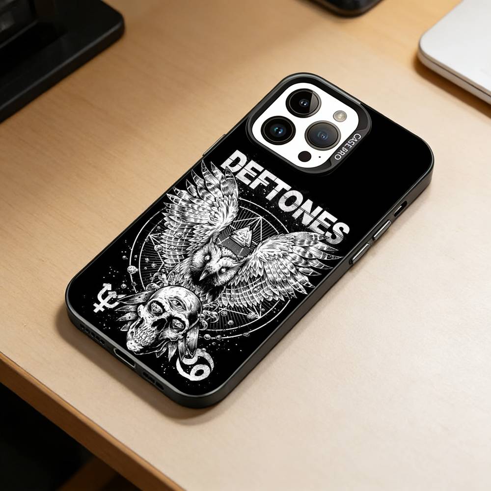 Nu-Metal Band Deftones Phone Case For iPhone 17,16,15,14,13,12,11 Plus,Pro Max,XS,Colorful Silver Black Cover