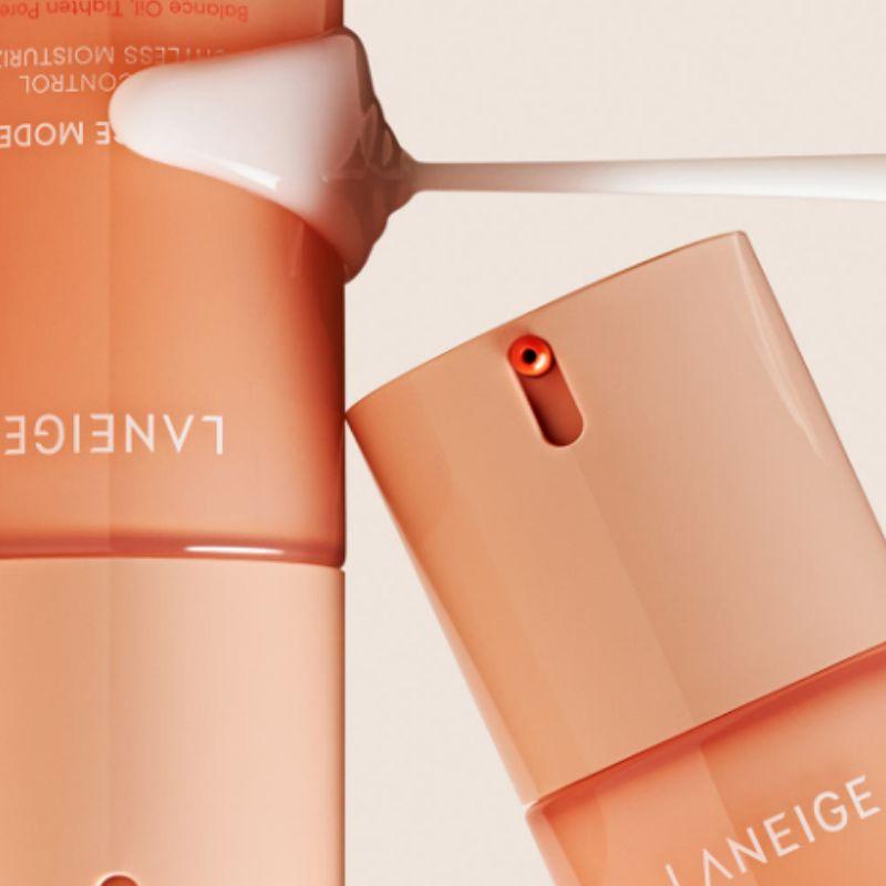 LANEIGE Modalità Bilanciata Crema Idratante Viso Quotidiana 80ml + Crema Idratante Gratuita 7ml, Maschera Esfoliante 10ml e Detergente 10ml Set Regalo