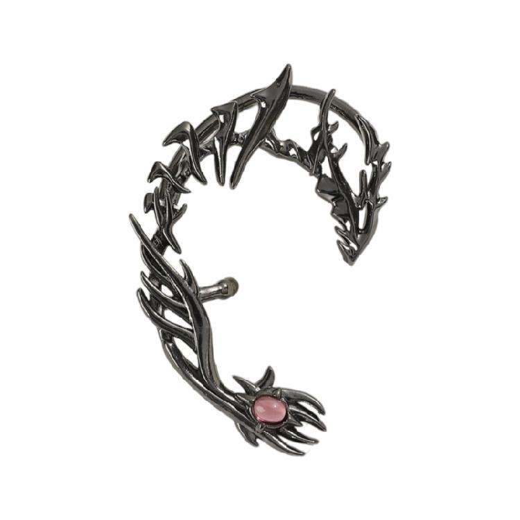 Элегантный Ушной Кафф на Тему Дракона Кафф с Цирконами Регулируемый Зажим для Уха Стильные Женские Серьги Без Прокола для Повседневного Ношения 1