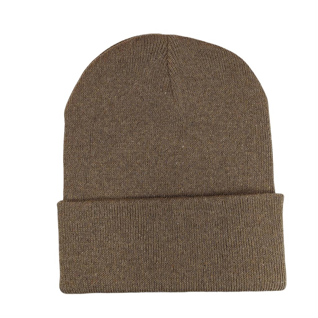 Custom Plain Knit Beanie Soft Winter Hat with 58 Colors Ready Stock Embroidery Logo