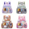 Cartoon Animal Kids Backpack For Preschool Children With Oxford Fabric And Padded Shoulder Straps