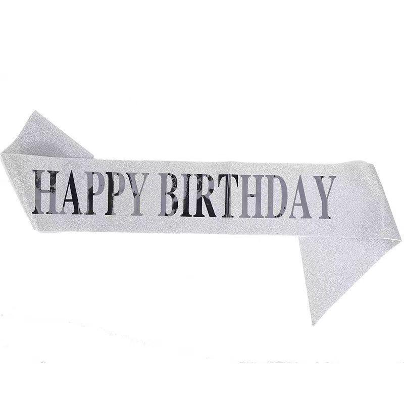 European and American Birthday Crown Headband Hairpin - "Happy Birthday"