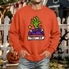 Men's Halloween Printed Long Sleeve T-Shirt Unisex Crewneck Casual Sports Top