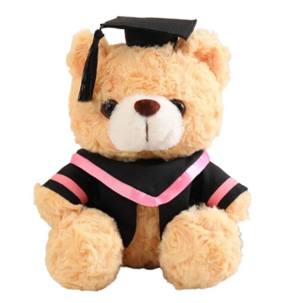 23/28cm Bachelor Bear Plush Toy Soft Bear Animal Doll Doctor Cap Graduation Bear Doll  Party Favors