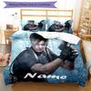 3pcs Custom Name Resident Evil Bedding Set Duvet Cover Closure Includes 1 Duvet Cover & 2 Pillowcases, Soft and Comfortable for All Seasons.