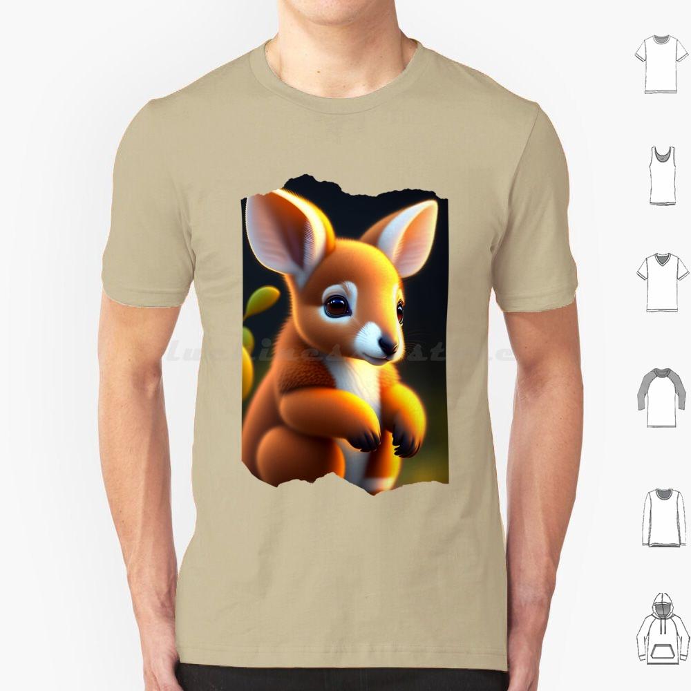 Cute Animals  Animal  Animals  Legendary Animals  Cute Kango T Shirt 6xl Cotton Cool Tee Animals Cute Animal Legendary Kango