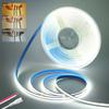 8mm PCB 12V 24V COB LED Strip Light 320LEDs/M High Density Flexible Tape 2PIN Wire/DC Plug Bar Room Lighting Warm Natural White