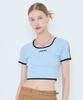 LARTIGENT L4 Line Crop Knit(Sky Blue)