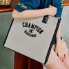 Champion FW24 Campus Tote Vintage Letter Texture Embroidered Logo Design Casual Simple Daily Commuting Fashion Versatile Unisex Shoulder Bag U4CACPU19