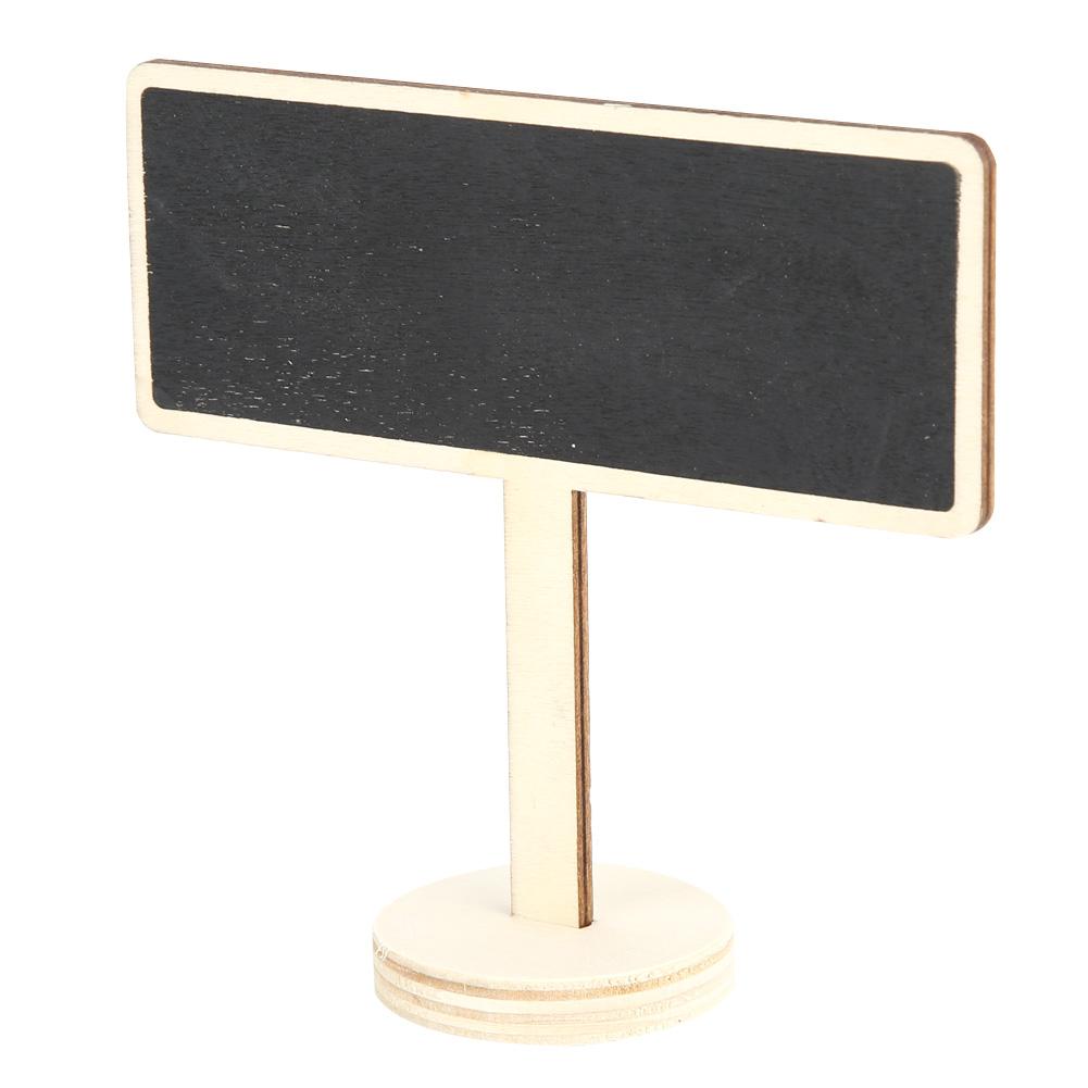 20Pcs Wooden Mini Blackboard Sign Message Board Plant Label for Garden Wedding Decoration