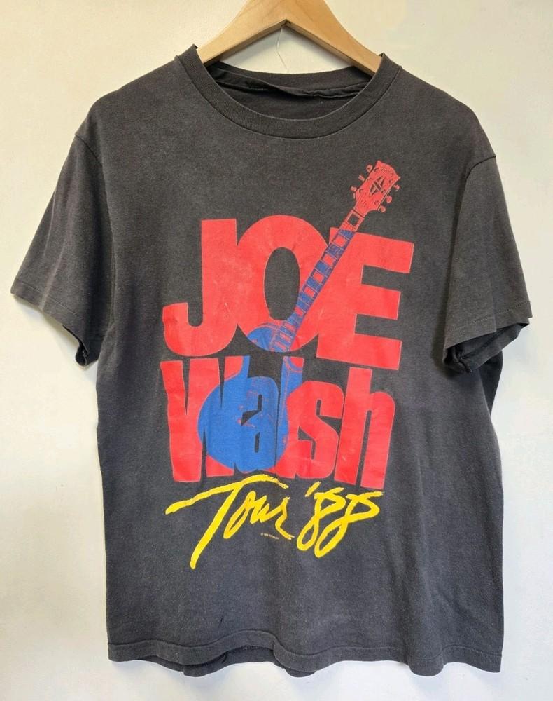 Vintage Joe Walsh Cotton Black Shirt Unisex Concert S to 5XL SG486 Unisex T-Shirt S