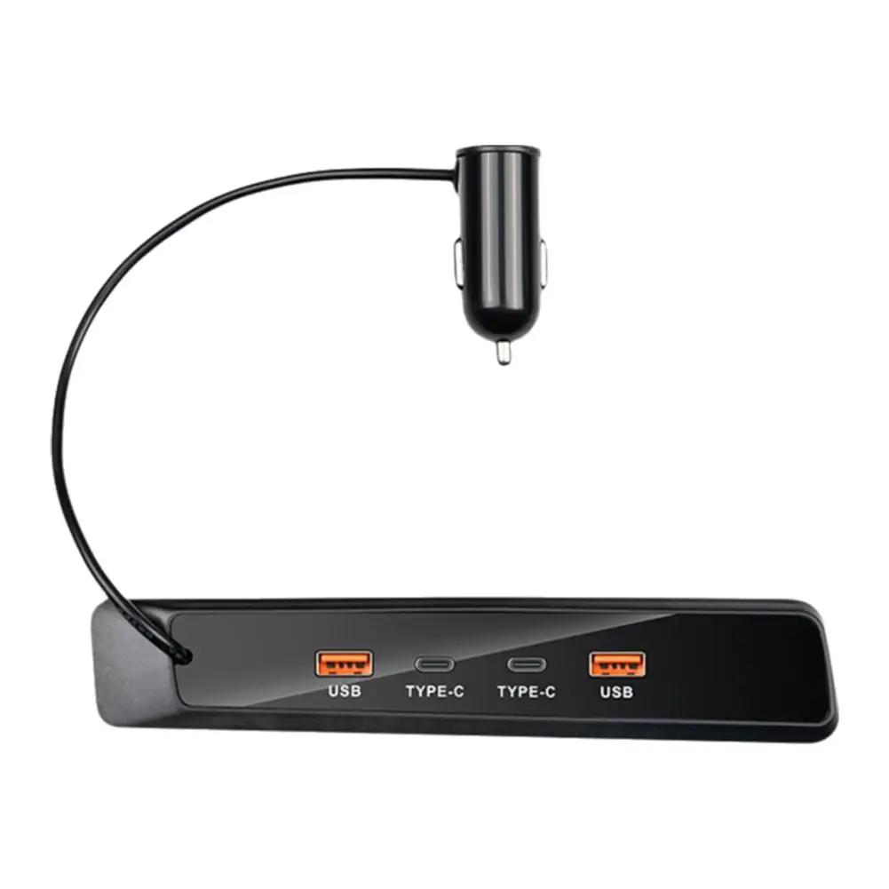 

2018-2024 для Q5l автомобильное быстрое зарядное устройство 90 Вт Usb шунтирующий концентратор Typec разветвитель с адаптером для сигарет Typec Usb зарядка автомобиля Supp J8n1 чёрный