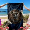 football club.C Print Beach Towel, Versatile Lightweight Absorbent Beach Towel for Pool Surf Yoga Bathroom, Perfect Birthday Holiday Gift