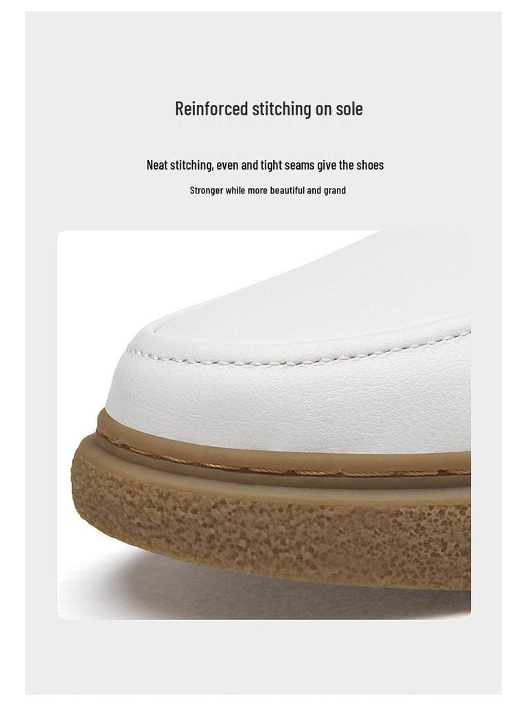 Pánské bílé ležérní skate boty s vrchní částí z pravé kůže a šlachovitými podrážkami