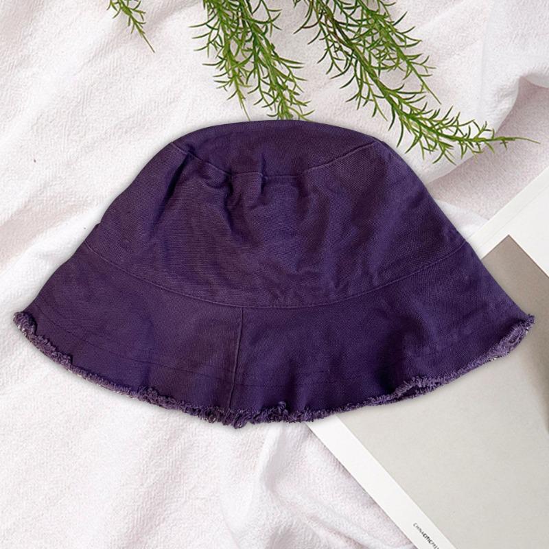 

Панама с необработанным краем женская летняя шляпа с козырьком повседневная шляпа с окантовкой шляпа-ведро складная моющаяся One Size