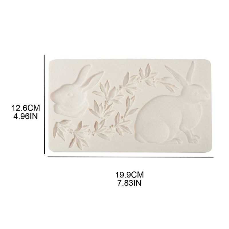 Chocolate Moulds Rabbit Lace Shaped Baking Molds Fondant Moulds Cake Molds Silicone Material Gift for DIY Baking Lover