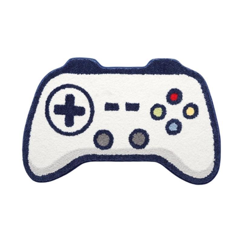 

Gamepad Bath Mat Furry Rug NonSlip Rug for Bedroom or Bath Soft Absorbent Mat for Home Decors 500MMx800MM білий