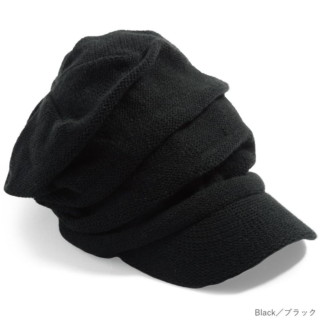 [QUEENHEAD] Queen Head Small Face Effect Knit Casquette Hat for Men and Women Large Size with Brim Knit Hat Wide Brim UV FallWinter Cold Protection