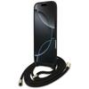 Guess 4G Big Logo Cord Stap Crossbody Case for iPhone Air Black