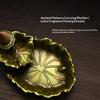 Household Alloy Lotus Pond Frog Backflow Incense Burner Antique Tea Ceremony Sandalwood Metal Incense Sticks Holder Reverse