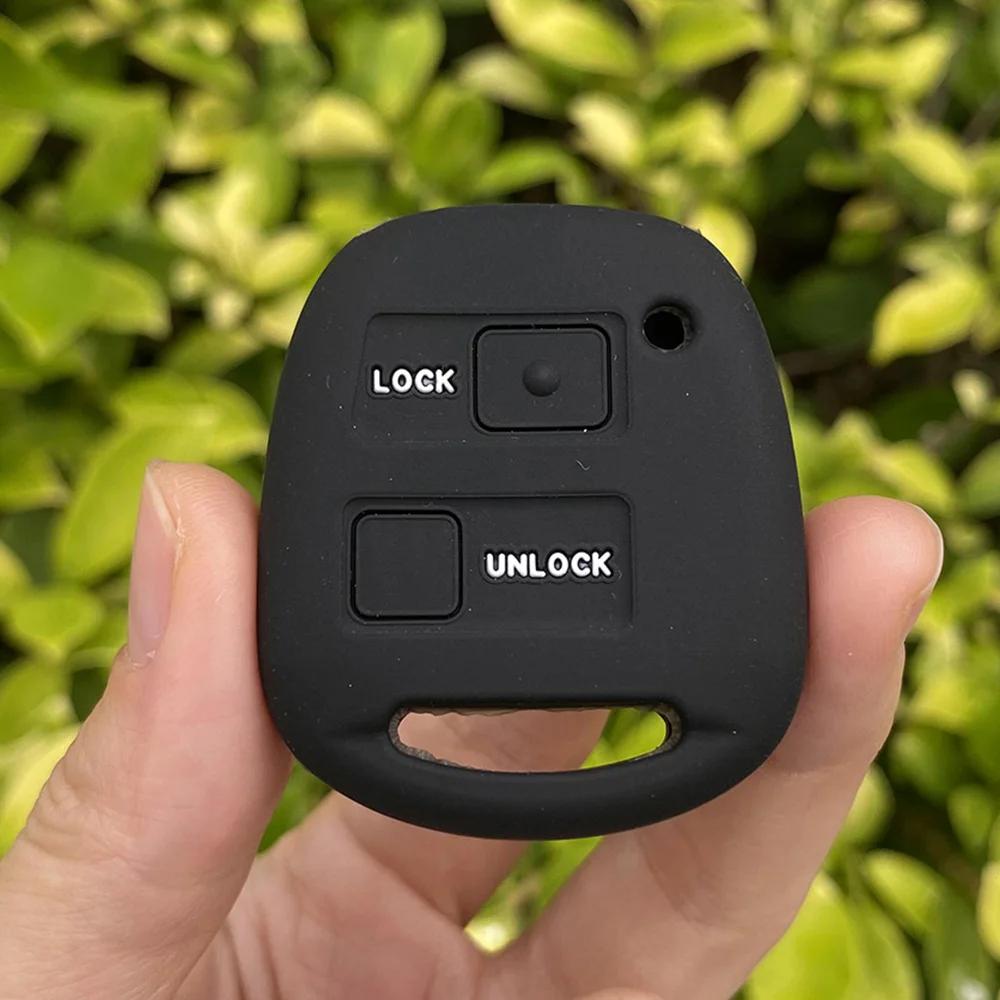 

Silicone Car Key Cover Shell Fob for TOYOTA Avensis Camry Corolla RAV4 PRADO YARIS Tarago FJ Cruiser Land for Lexus Key Case