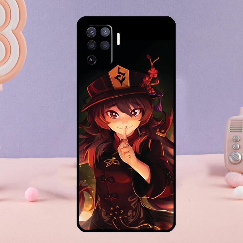 Genshin Impact Hu Tao Phone Case For Oppo A18 A38 A58 A78 A98 A74 A94 A54 A40 A60 A80 A16 A76 A96 A15 A57S A17 A77