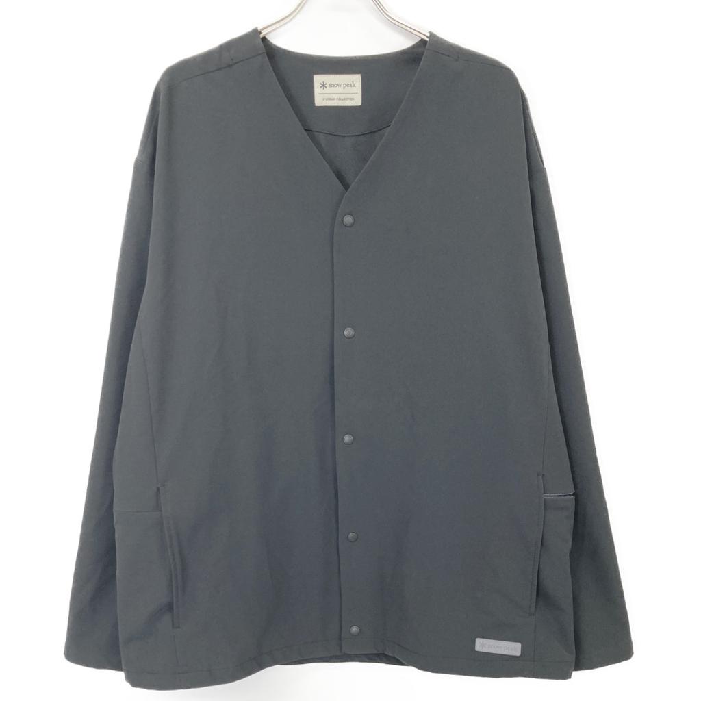 snowpeak AL-JK-22SU701 Black Nylon Outdoor Jacket Cardigan coat XL blackUsed