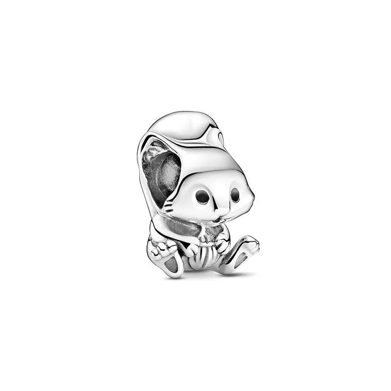 Animal Series Charms Fox Owl Sea Turtle Rabbit Raccoon Highland Cow Beads Fit Bracelets Beads DIY Jewelry Gift
