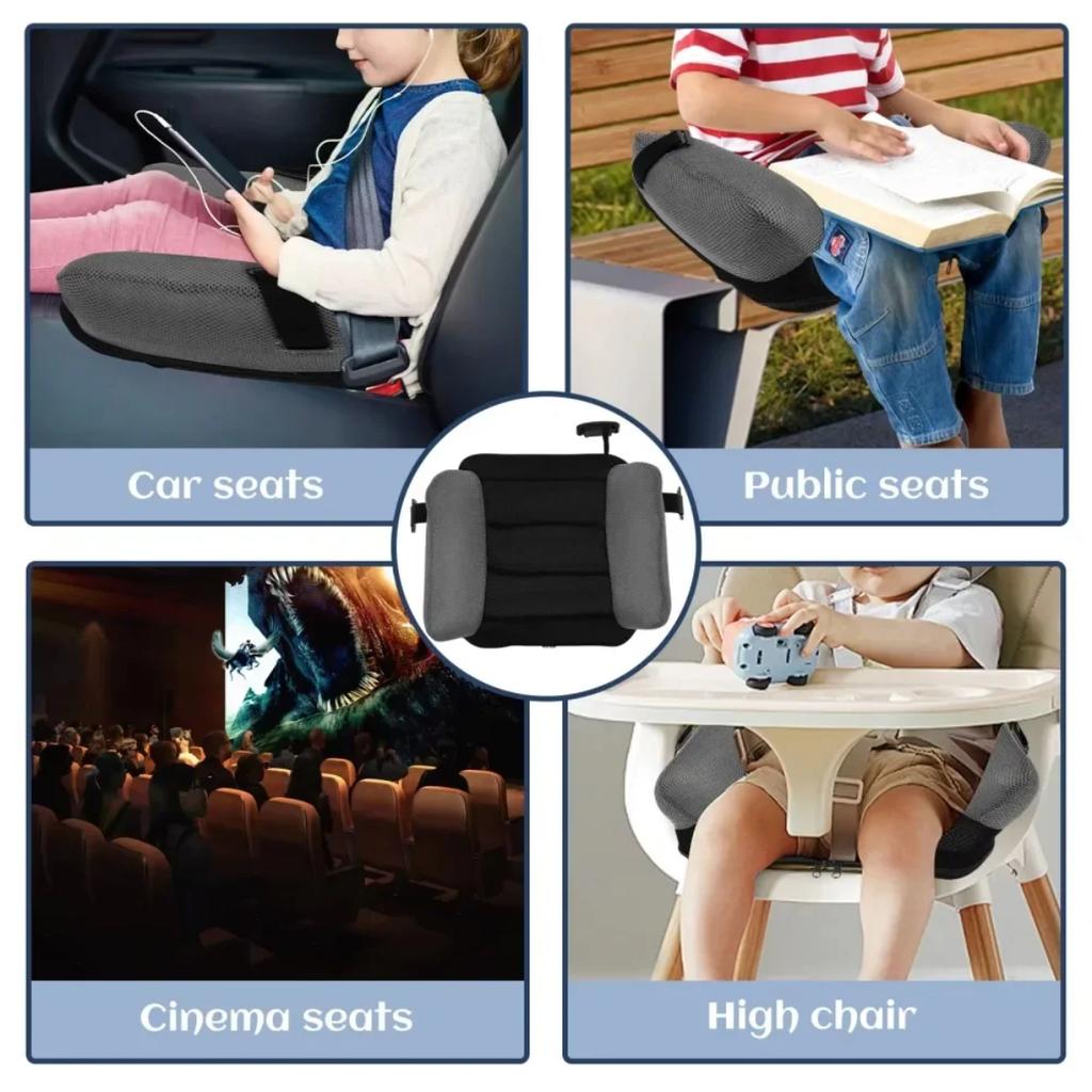 Inflatable Booster Car Seat PVC Travel Inflatable Seat Cushion Comfortable Portable Narrow Backless Booster Car Seat for Kids