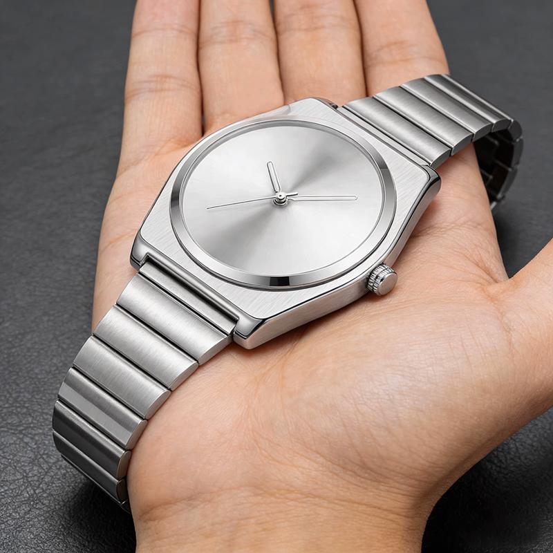 Einzigartige Vintage Gottauge Herrenuhr Y2k Edelstahlarmband Damen Quarz-Armbanduhr Paar Niedliche Uhren Uhr Geburtstagsgeschenk