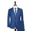 Men's Dark Blue Slim-Fit Business Suit Set