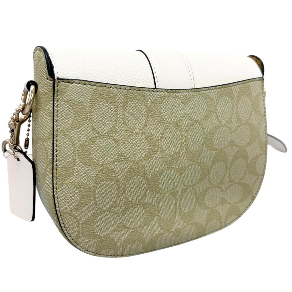 Coach C2806 Shoulder Bag White Women Signature Used