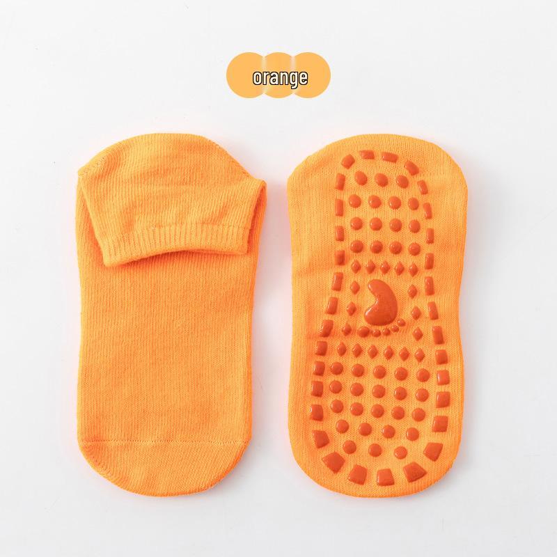 

Children s Non-Slip Silicone Socks for Indoor Trampoline and Early Learning Small 1-3 Years (25-29) помаранчевий