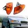 Köşe Lambası Çerçevesi Aşınmaya Dayanıklı Aksesuar Sarı Sol/Sağ Park Lambası Muhafazası 63136902765 63136902766 BMW 3 Serisi E46 Sedan 98-01 için