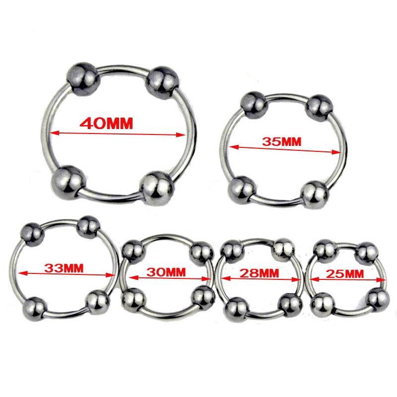 Male Metal Penis Sleeve Cock Rings Foreskin Circumcision Penis Ring Adult Sex Toys Delay Ejaculation Erotic Sex Products for Men