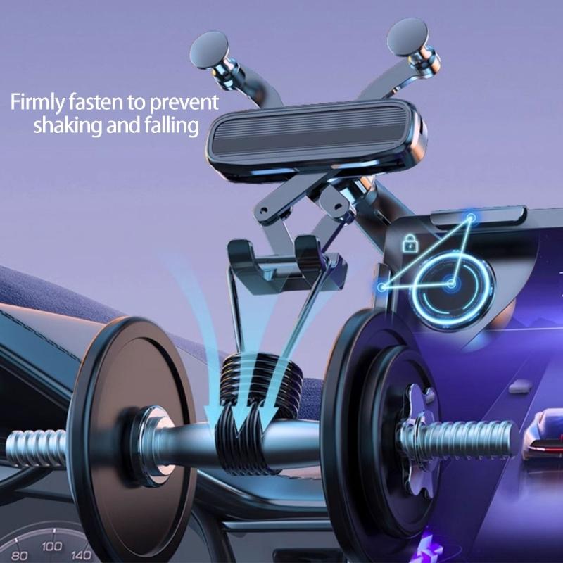 Adjustable Universal Ball Head Phone Holder for Car Dashboards with Silicones Without Residues Adhesive Auto Locking