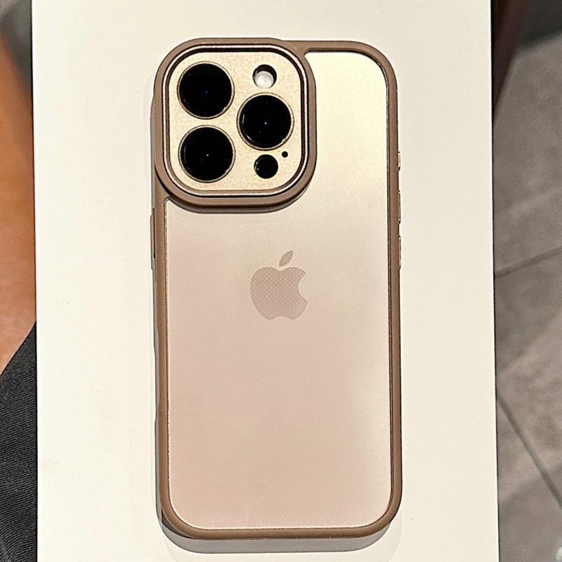 Luxus-Metall-Kamera-Schutzhülle für iPhone 16 15 14 Plus 13 12 11 Pro Max Stoßfest Klarer Hybrid-Stoßfänger Harte Acryl-Abdeckung