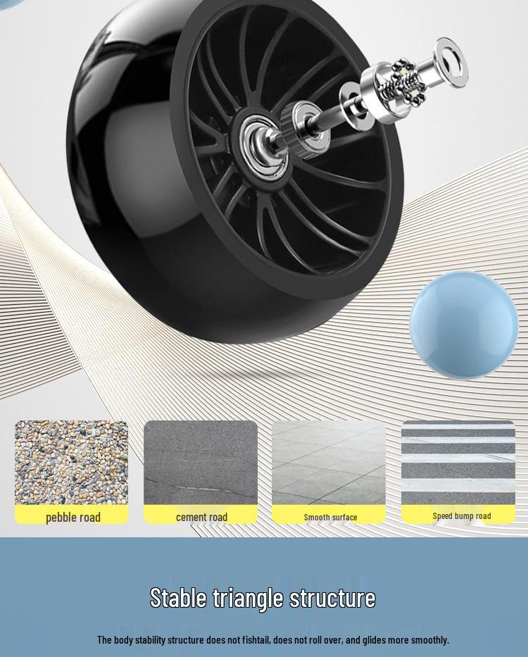 Foldable Children's Scooter with Music & Lights for Ages 3-12