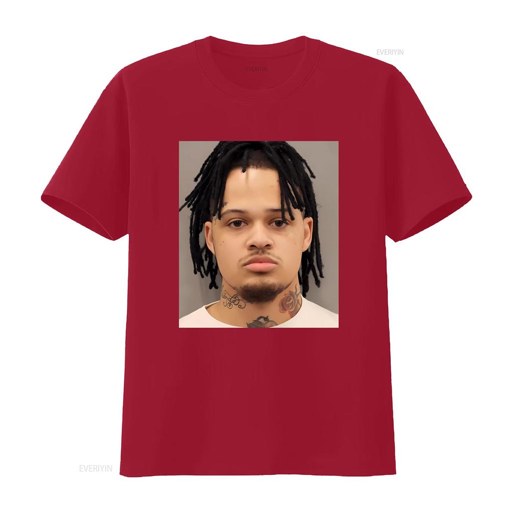 Summrs Mugshot T Shirt for Men Unique Design High Quality Print Perfect Streetwear Fashion Vintage Washed Top For Everyday Wear