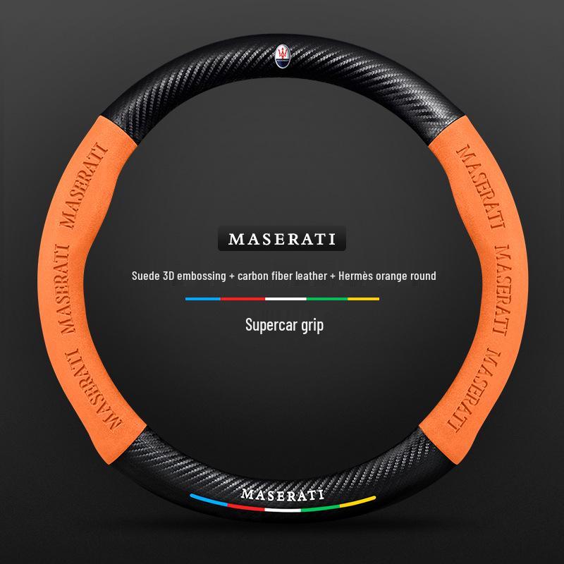 Maserati Presidente Levante Ghibli Leather Steering Wheel Cover