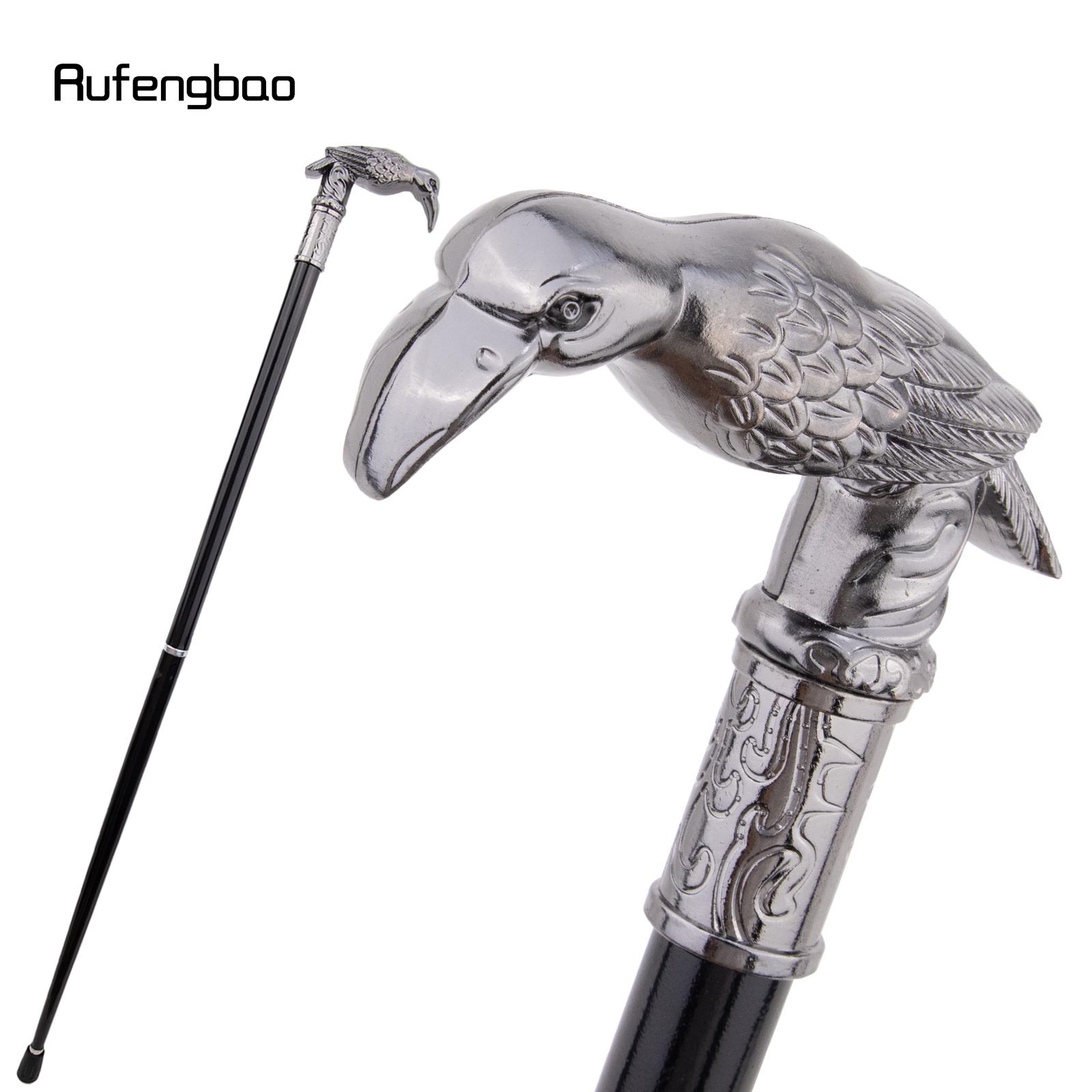 

Silver Eagle Head Fashion Walking Stick Decorative Stick Cospaly Vintage Party Fashionable Walking Cane Crosier 90cm VariantValue