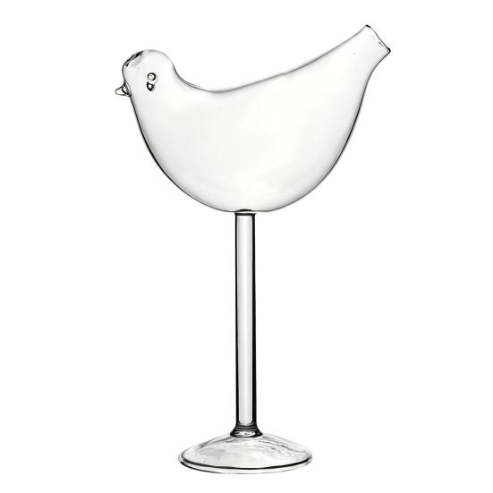 Bird Bam Glasses Bird Shaped Glass Wine Glass Creative Birds Cocktail Glass Funny 1pc