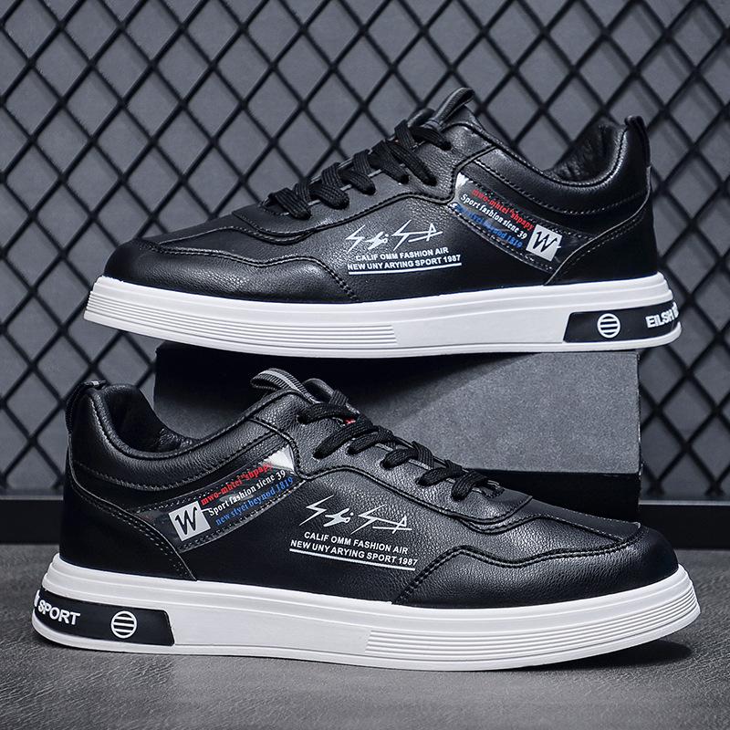 Spring new men's shoes little white shoes men's sports and leisure shoes versatile low-top lace-up board shoes men's trendy shoes