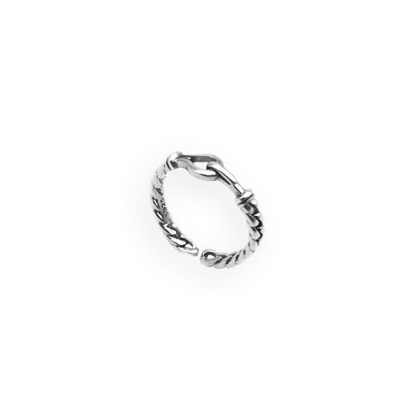 Irregular Retro Rope Knot Adjustable Ring for Women - Stackable  Unique Design Open Adjustable