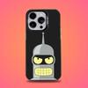 Cartoon F-Futurama Robot Phone Case For iPhone 16,15,14,13,12,11,Pro,Max,Plus,Mini,XS,SE Anti Fall Black Matte Hard Bumper