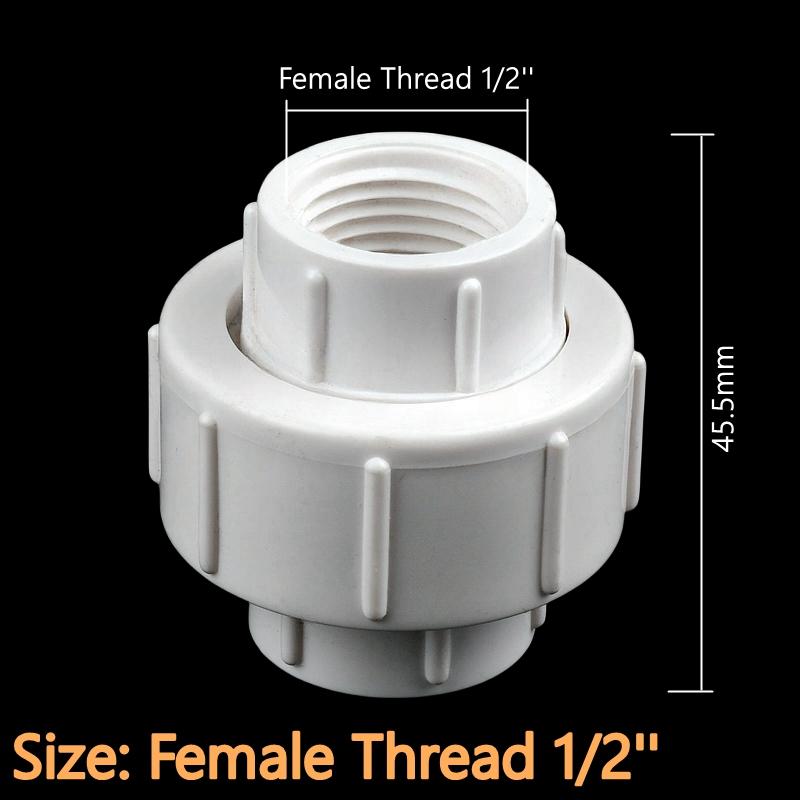 

1~5 шт 1/2 3/4 1 внутренняя резьба ПВХ соединительный элемент водопроводная труба аксессуары фитинги для аквариума адаптер для полива садовых растений 1 Piece
