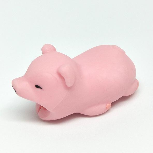 

Кабель с мультяшным животным Dream Bite, защита для данных, формирователь для собак и кошек, намоточный органайзер для линии передачи данных телефона pig