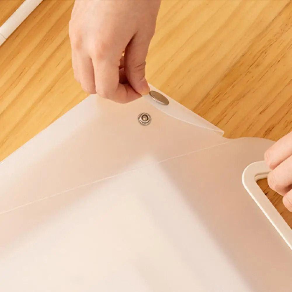 Waterproof Clear Project Folders Multicolor Document Folder Simple Style Data Bags  For School